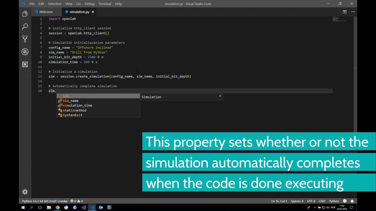 Simple Drilling Simulation Using Python