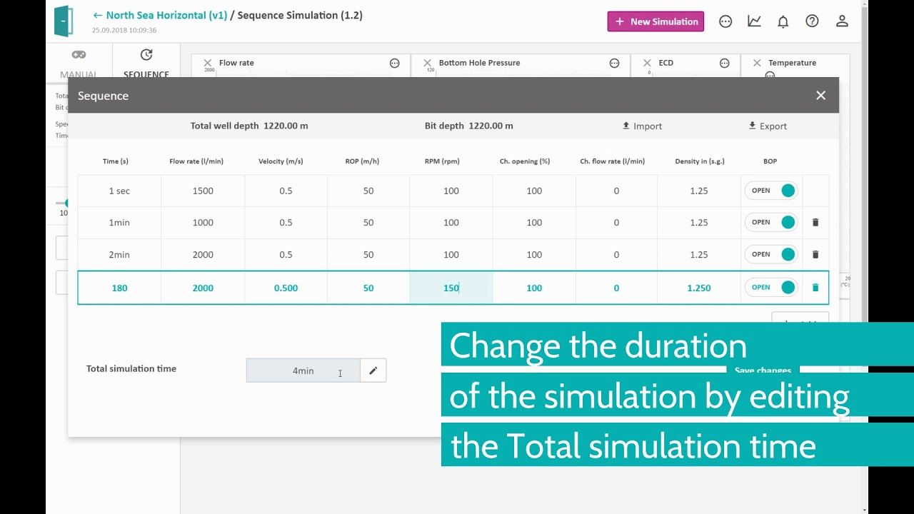 Run a sequence simulation