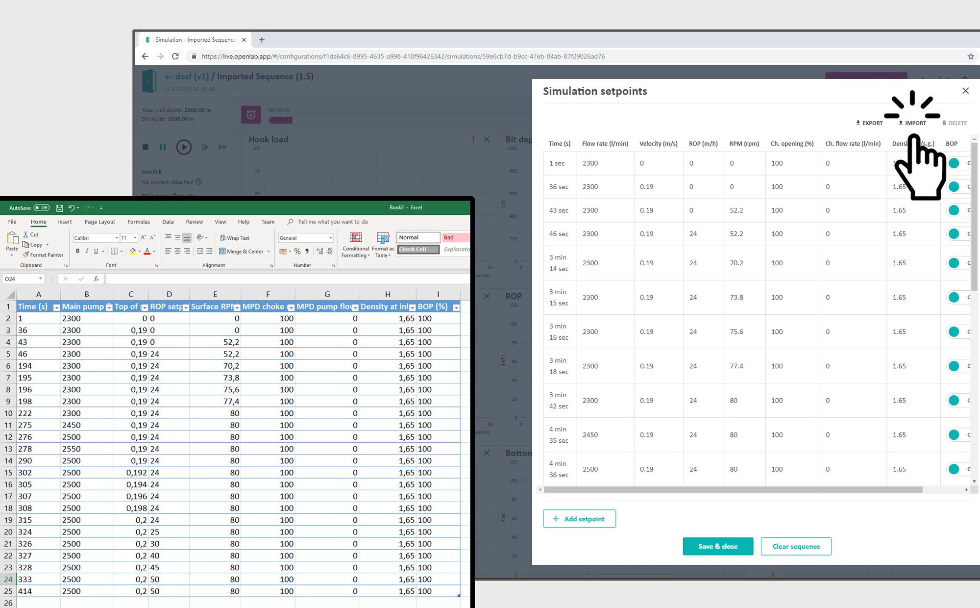 Import and Run a Sequence